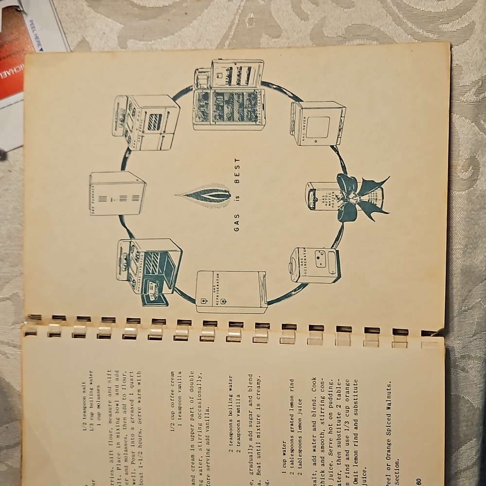1955 Christmas Greetings Cookbook Vintage - Picture 9 of 11